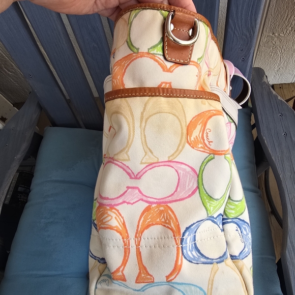 Coach Vintage 2006 Rare Scribble Multi-colored Multibaby Tote/Crossbo. Bag 10676 - Picture 16 of 16
